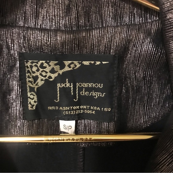 Judy Joannou Designs Women’s Metallic Shimmer Brown Jacket - Picture 3 of 7